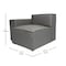 Flash Furniture Bridgetown Luxury Modular Sectional Sofa, Left Side w/Arm Rest, Dark Gray IS-IT2231-LC-DKGRY-GG - alternate 5